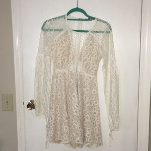 Cream lace dress